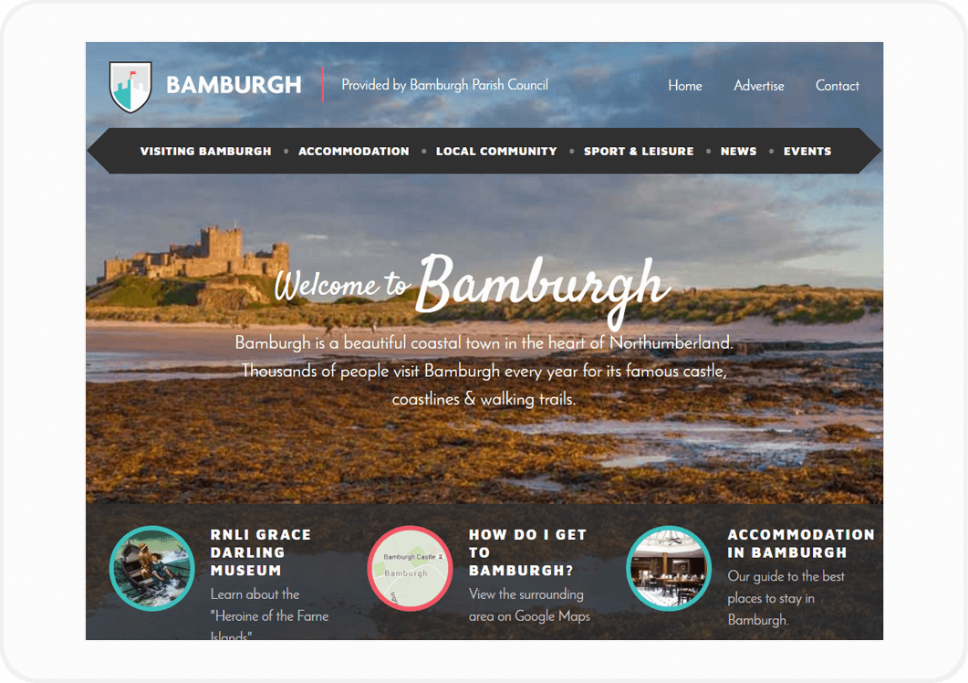 Bamburgh Council Laptop Image
