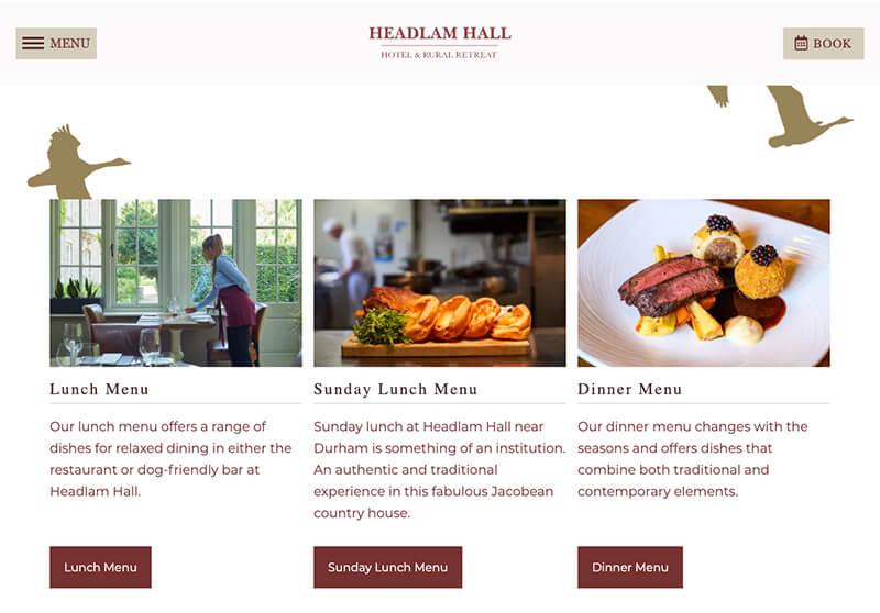 headlam hall browser shot